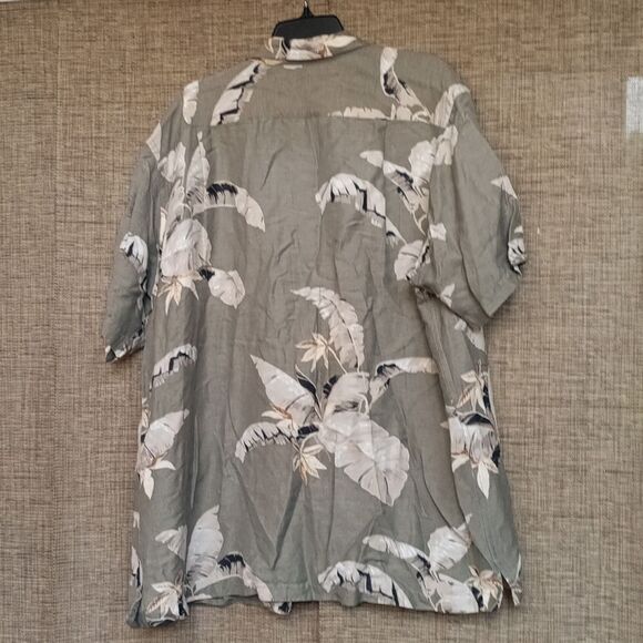 Nautica Linen Blend Floral Shirt - Picture 3 of 3